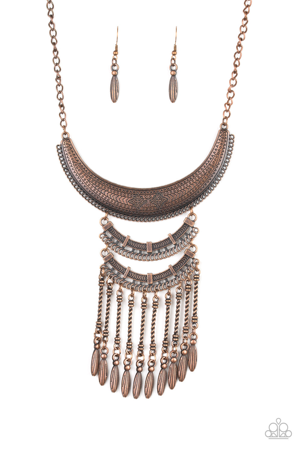 Paparazzi Eastern Empress - Copper Necklace