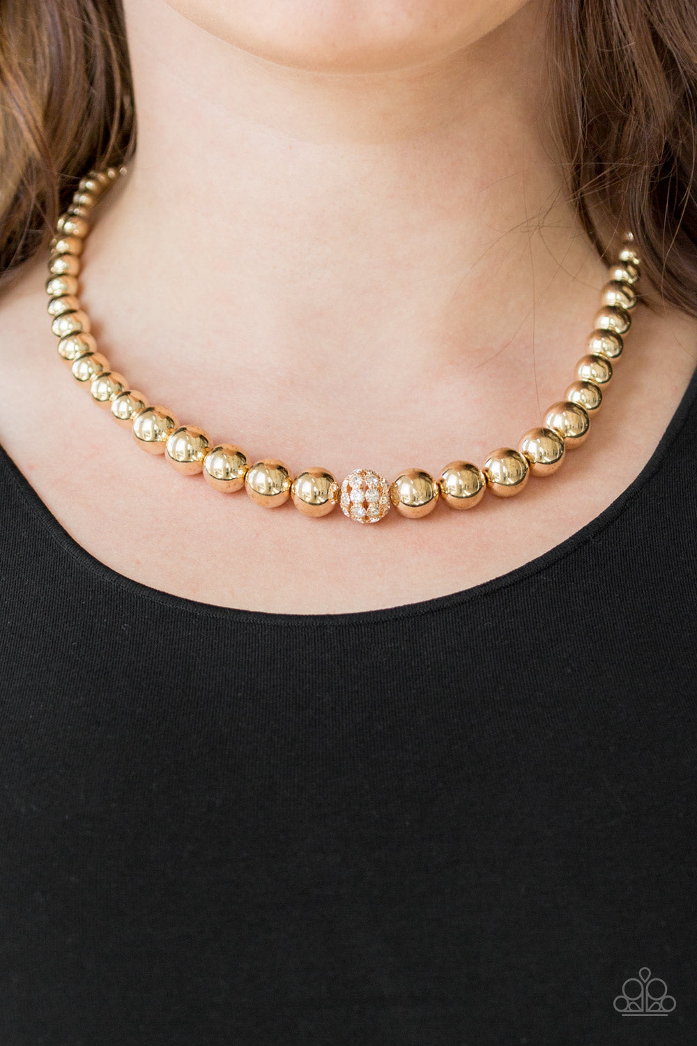 Paparazzi High-Stakes FAME - Gold Necklace