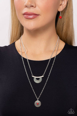 Paparazzi Gypsy Go-Getter - Red Necklace