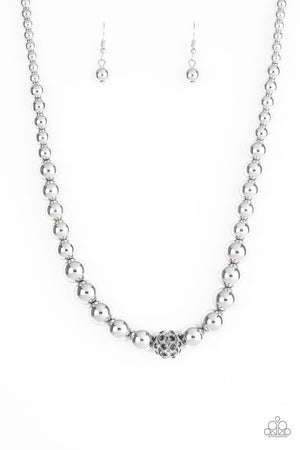Paparazzi High-Stakes FAME - Silver Necklace