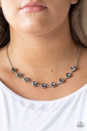 Paparazzi Starlit Socials - Silver Necklace