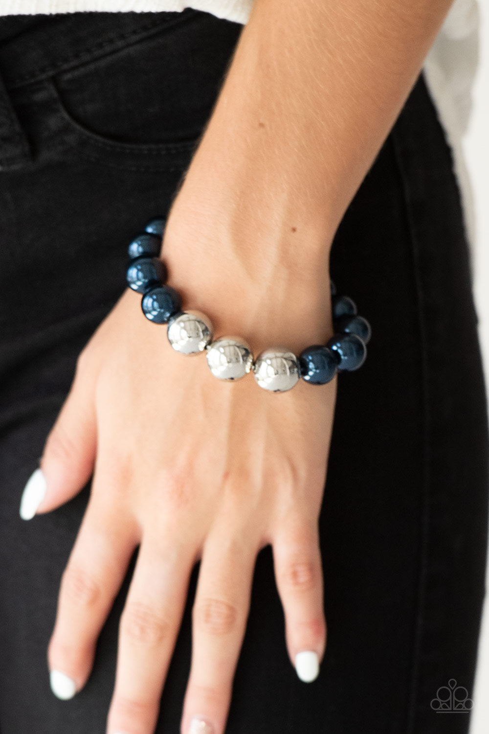 Blue, Silver, Stretchy
