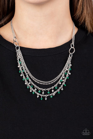 Paparazzi Financially Fabulous - Green Necklace