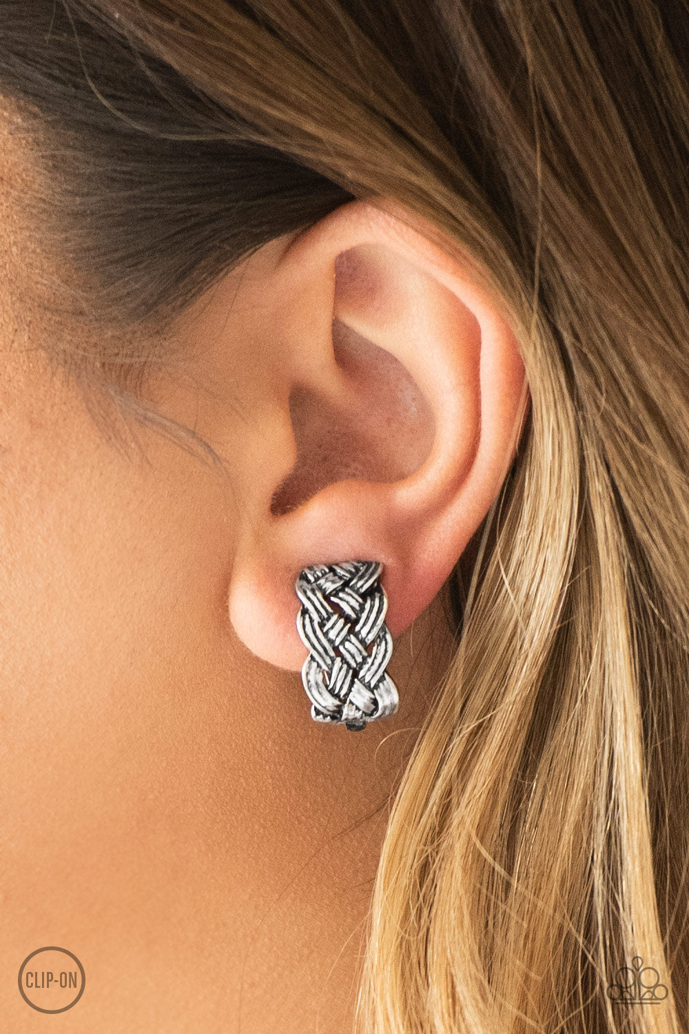 Paparazzi Urban Ulterior - Silver Earrings