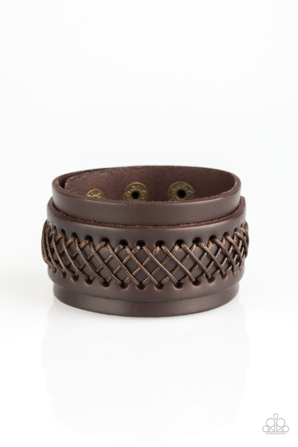 Paparazzi OUTLAW and Order - Brown Urban Bracelet