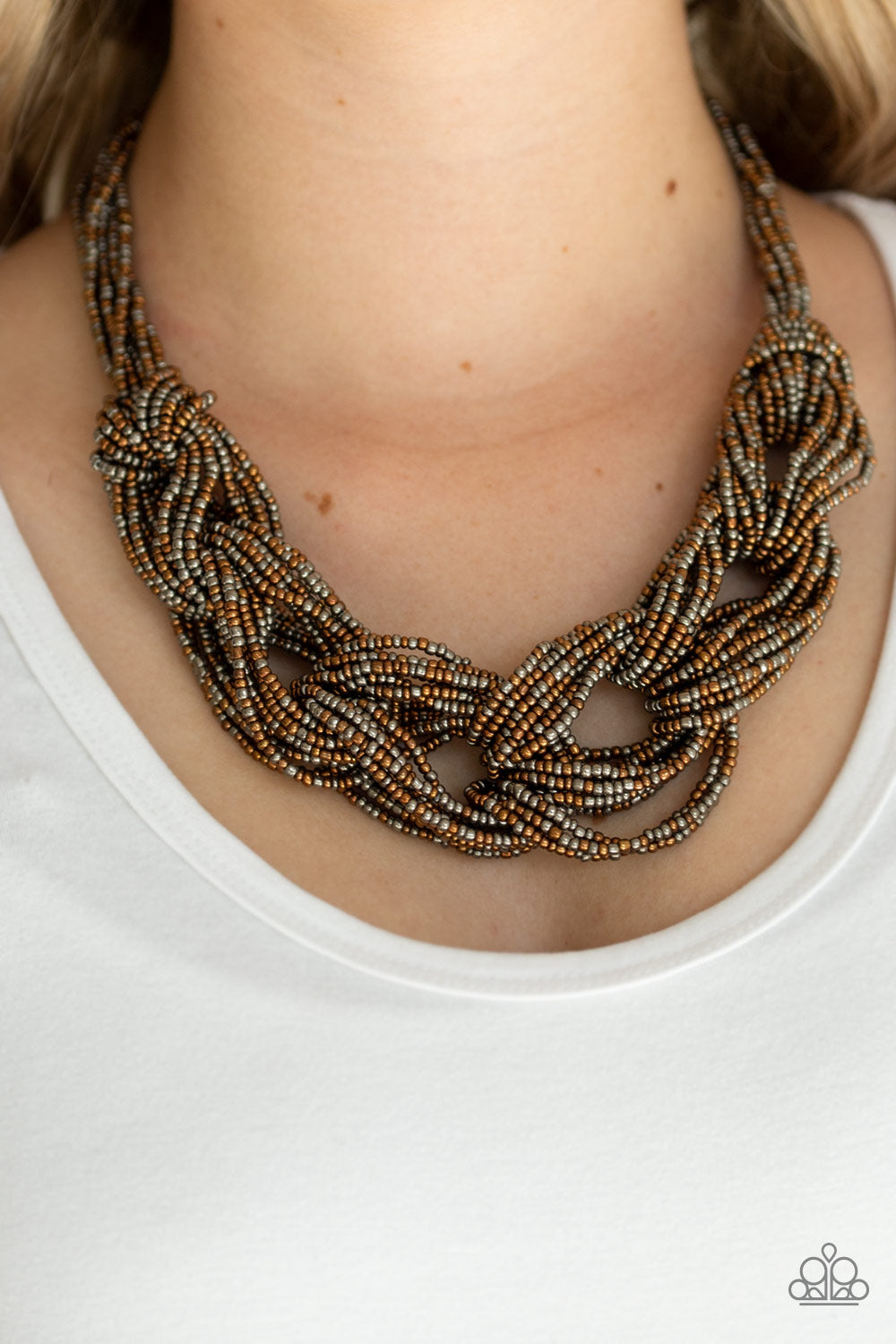 Copper, Seed Bead, Braided