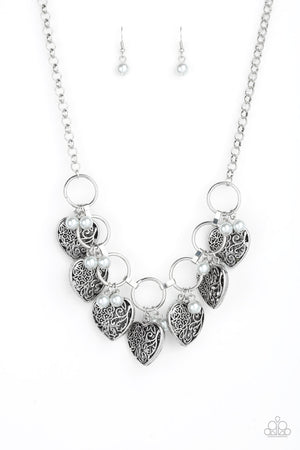 Paparazzi Very Valentine - Silver Necklace