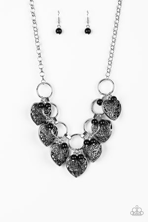 Paparazzi Very Valentine - Black Necklace