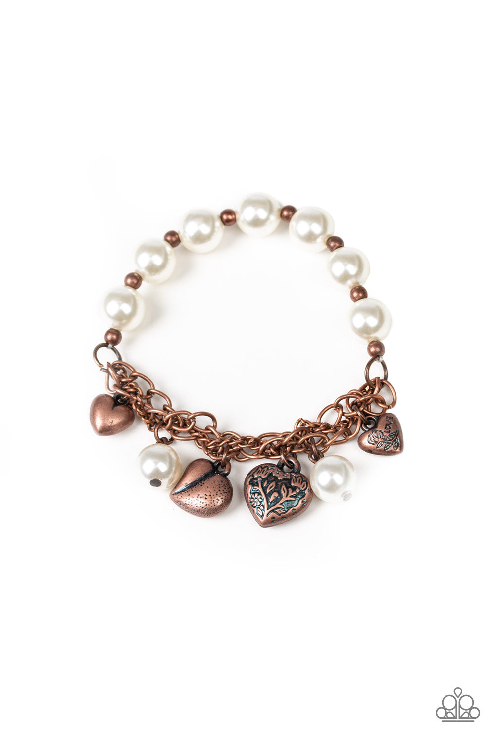 Paparazzi More Amour - Copper Bracelet