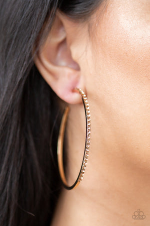 Paparazzi Trending Twinkle - Gold Earrings