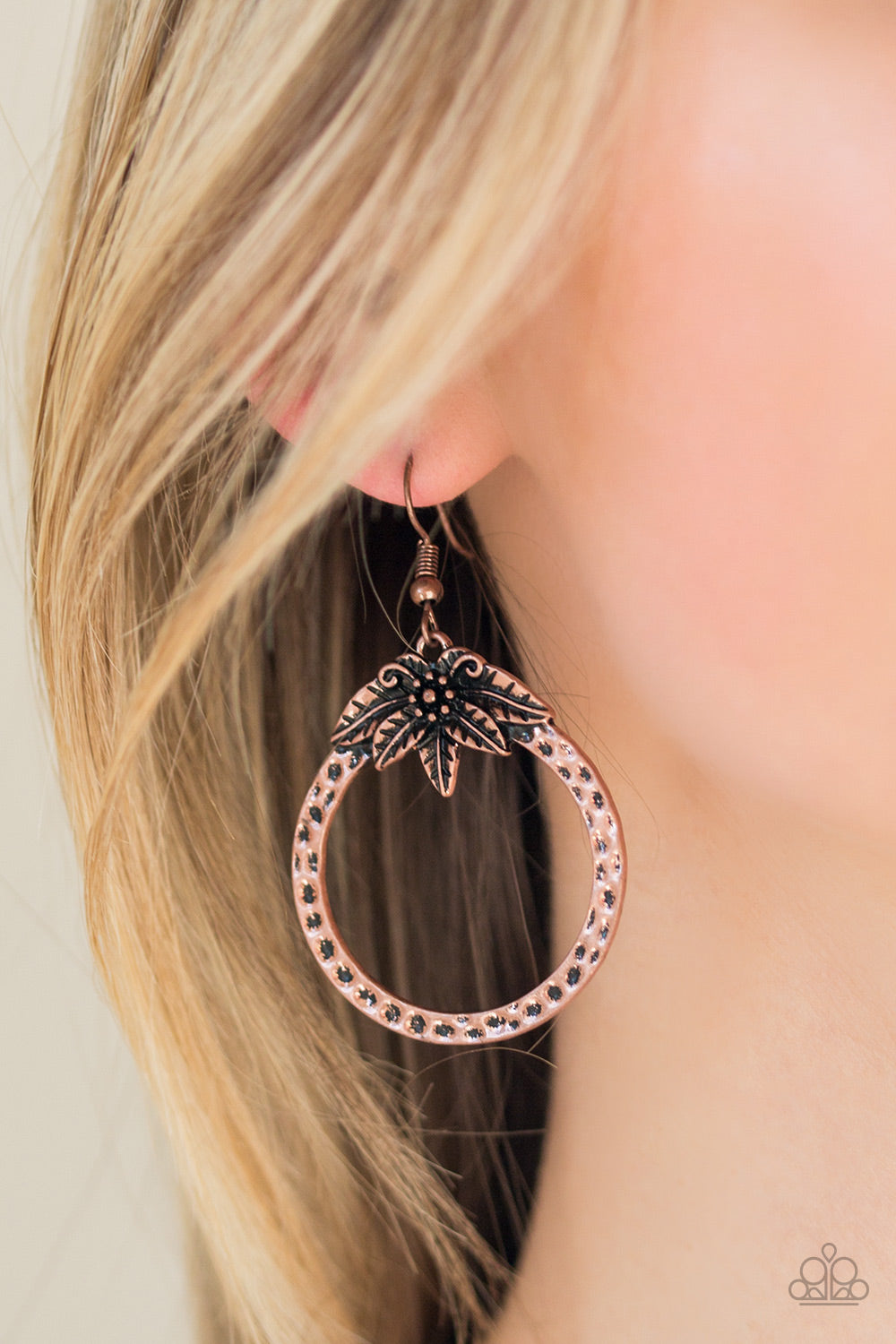 Paparazzi Island Insider - Copper Earrings