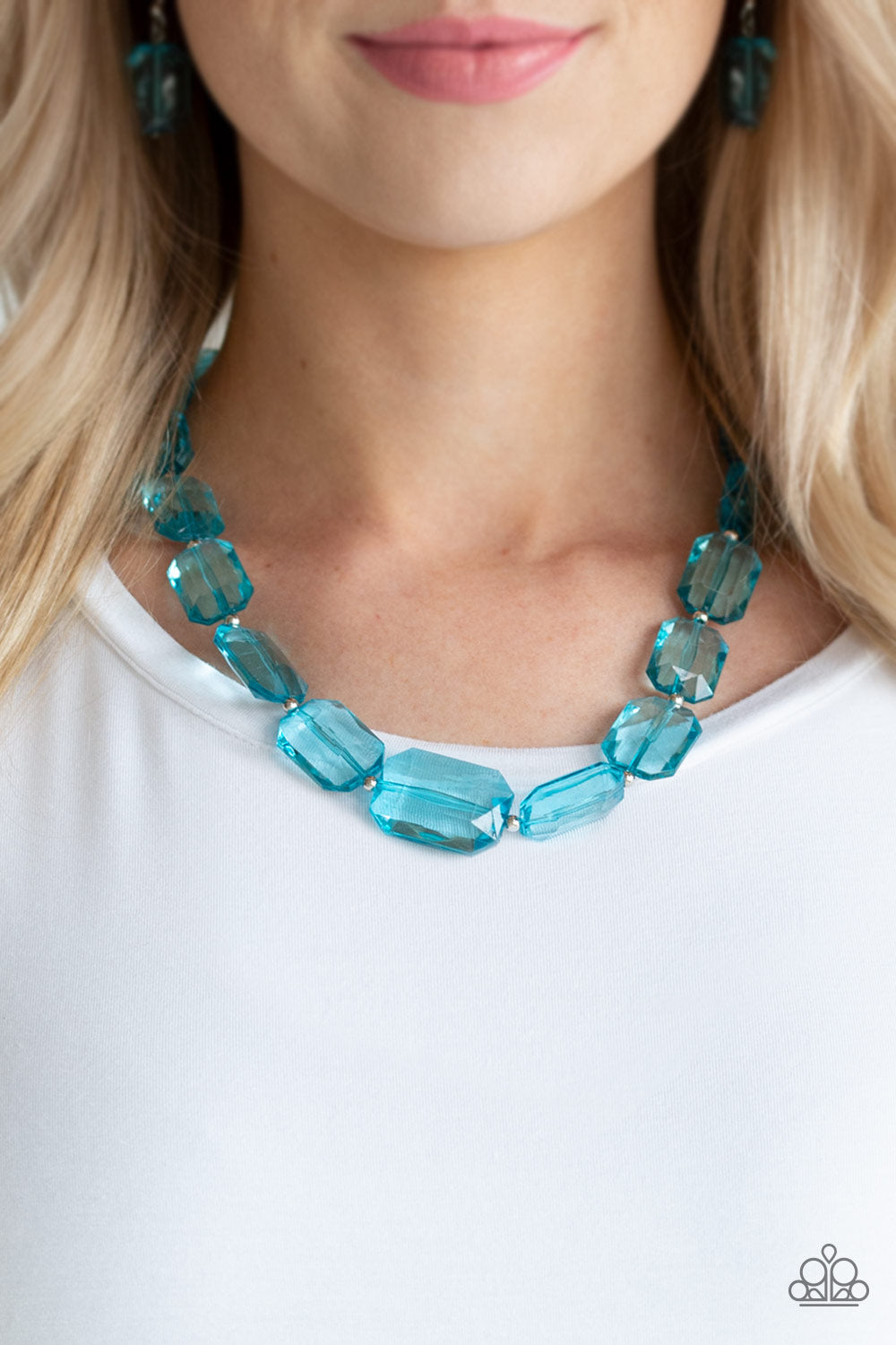 Paparazzi ICE Versa - Blue Necklace