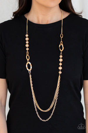 Paparazzi Modern Girl Glam - Gold Necklace
