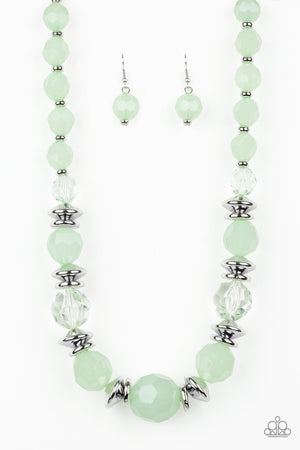 Paparazzi Dine and Dash - Green Necklace