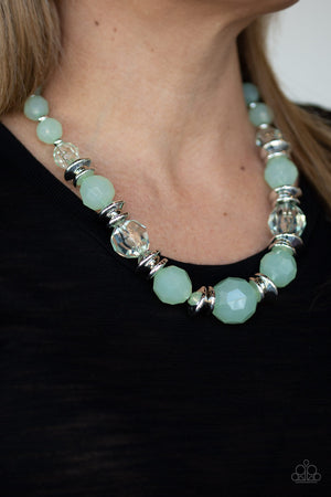 Paparazzi Dine and Dash - Green Necklace