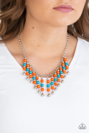 Paparazzi Your SUNDAES Best - Orange Necklace