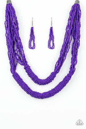 Paparazzi Right As RAINFOREST - Purple Necklace