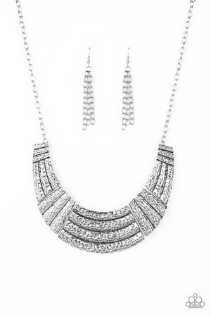 Paparazzi Ready To Pounce - Silver Necklace - Spellbound Jewelz