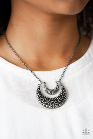 Paparazzi Get Well MOON - Silver Necklace