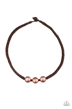 Paparazzi Pedal To The Metal - Copper Urban Necklace