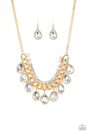 Paparazzi All Toget-HEIR Now - Gold Necklace - Spellbound Jewelz