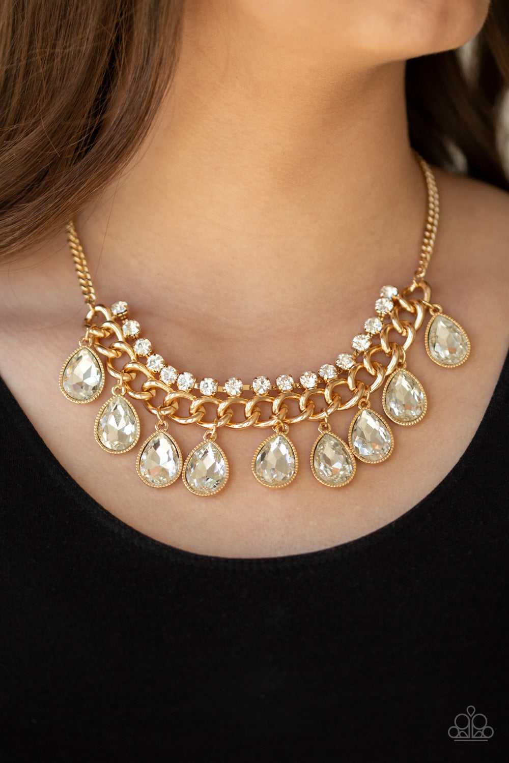 Paparazzi All Toget-HEIR Now - Gold Necklace - Spellbound Jewelz