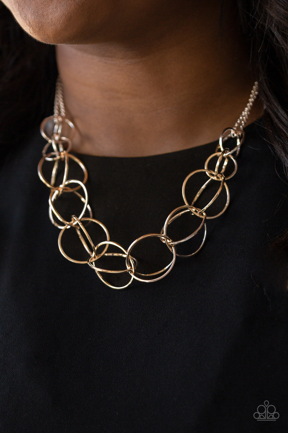 Paparazzi Space Walk - Rose Gold Necklace