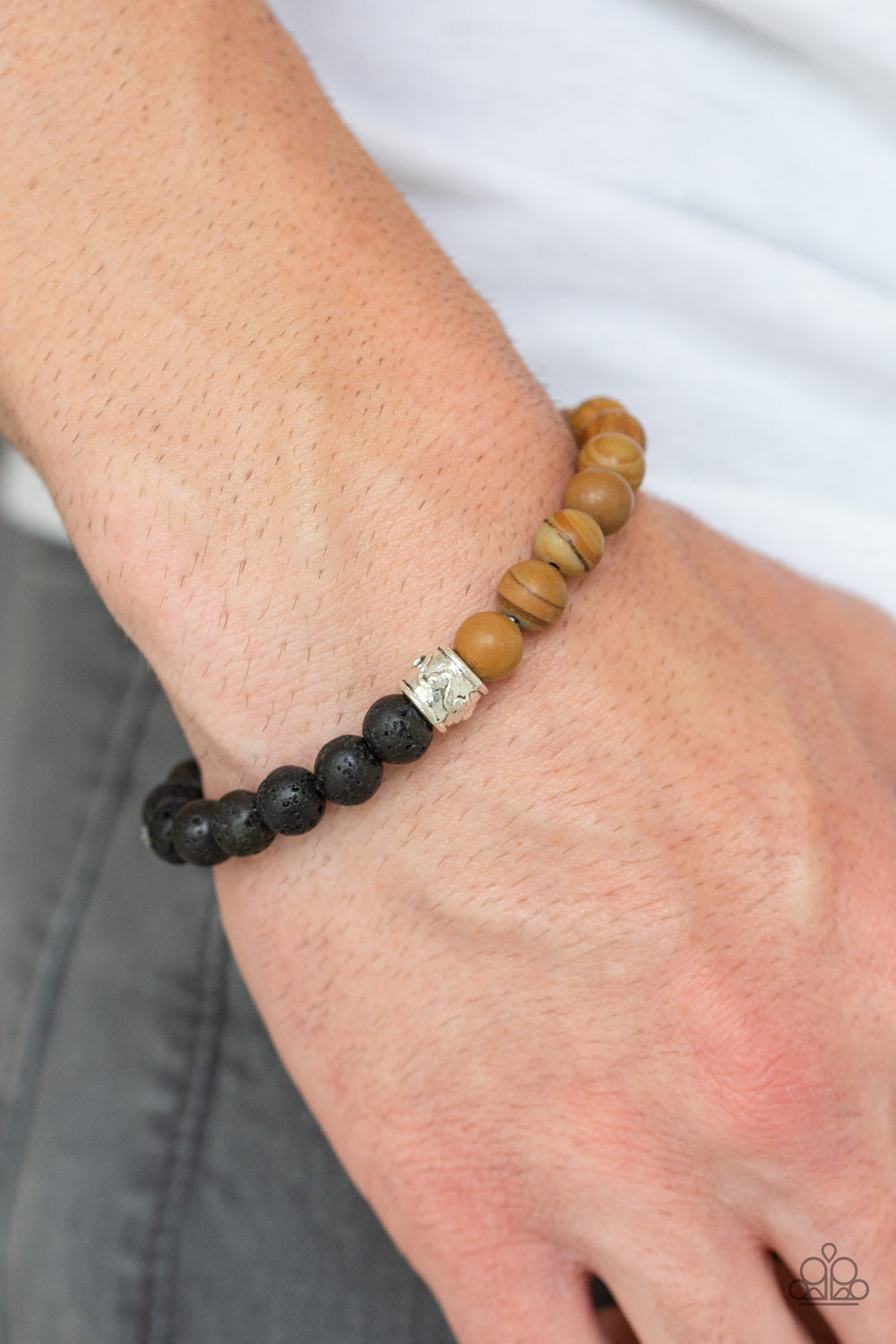 Paparazzi Tuned In - Brown Urban Bracelet