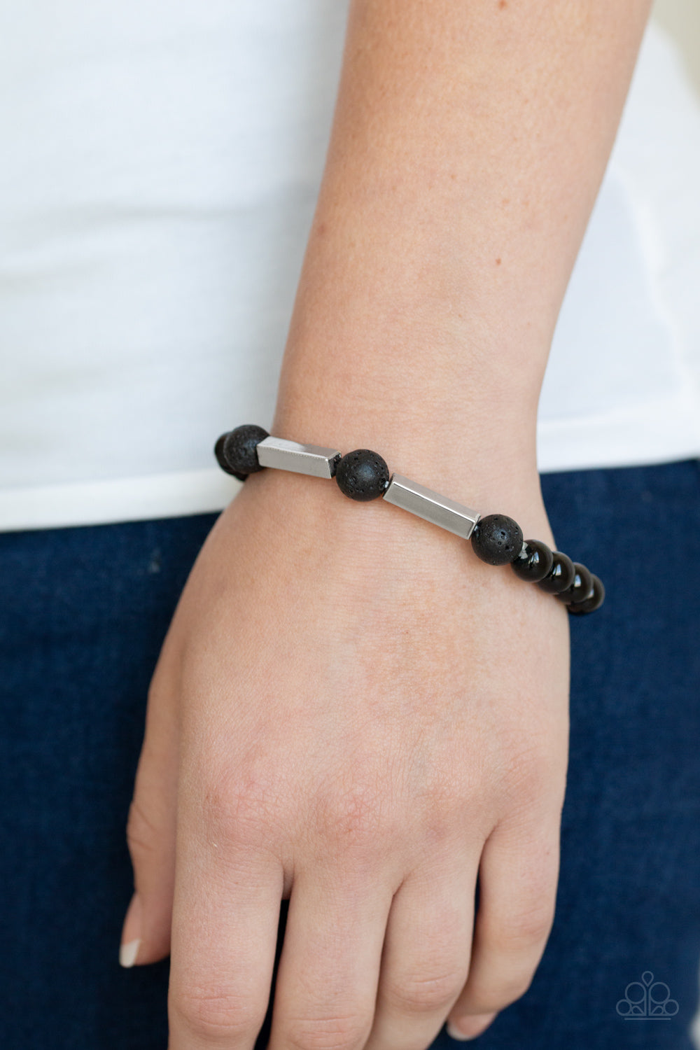 Paparazzi Metro Meditation - Silver Urban Bracelet