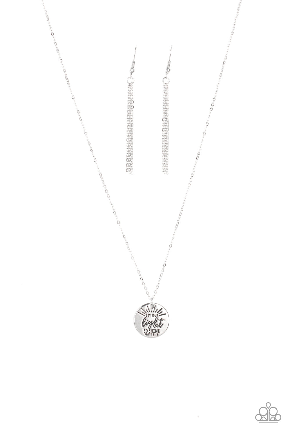 Paparazzi Let Your Light So Shine - Silver Necklace