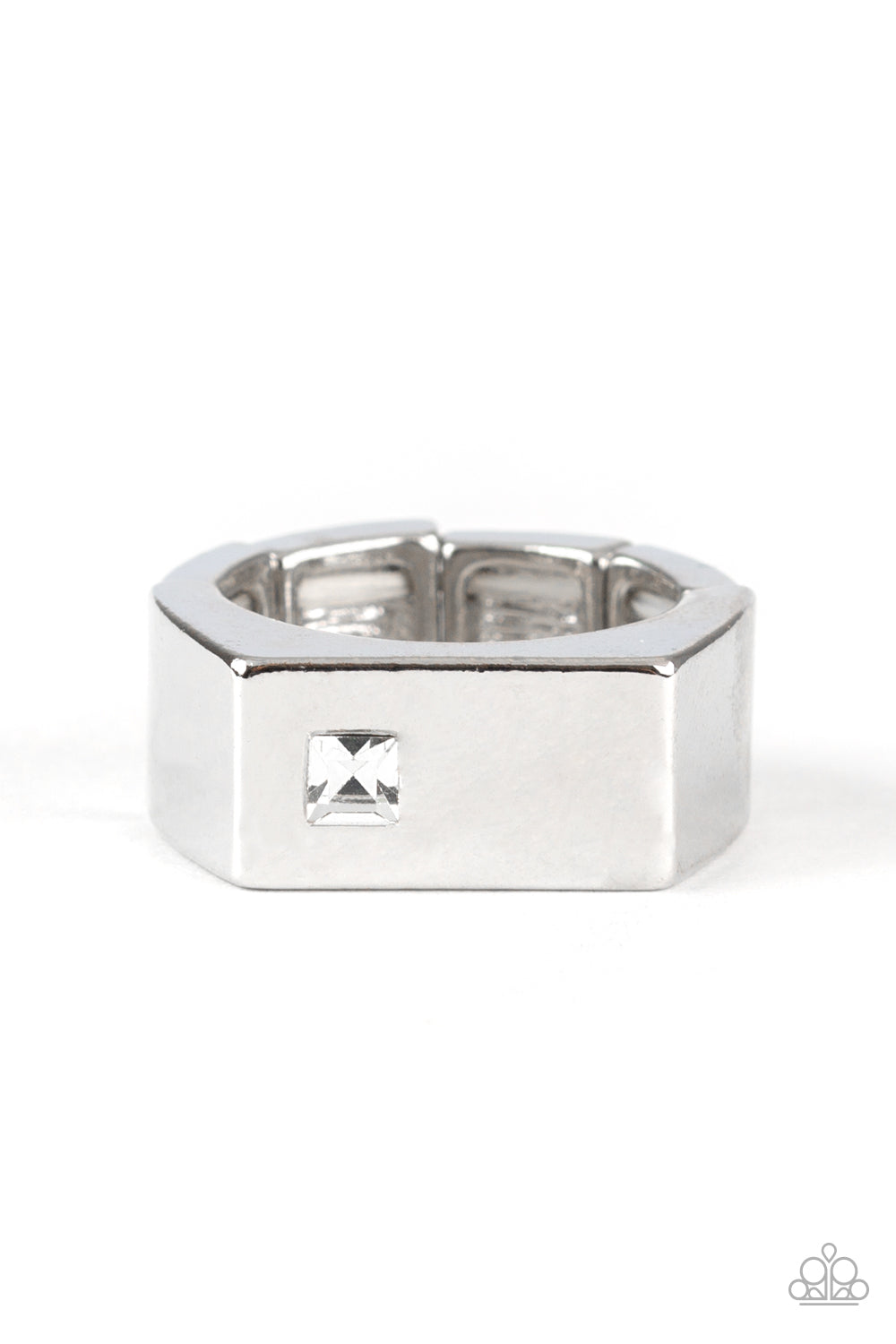Paparazzi Steadfast - White Urban Ring