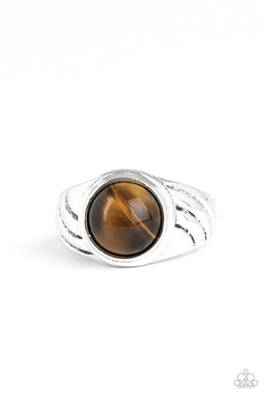 Paparazzi Play It Cool - Brown Ring