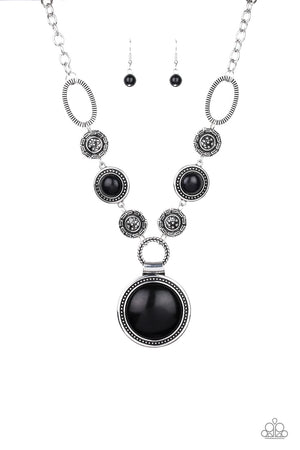 Paparazzi Sedona Drama - Black Necklace