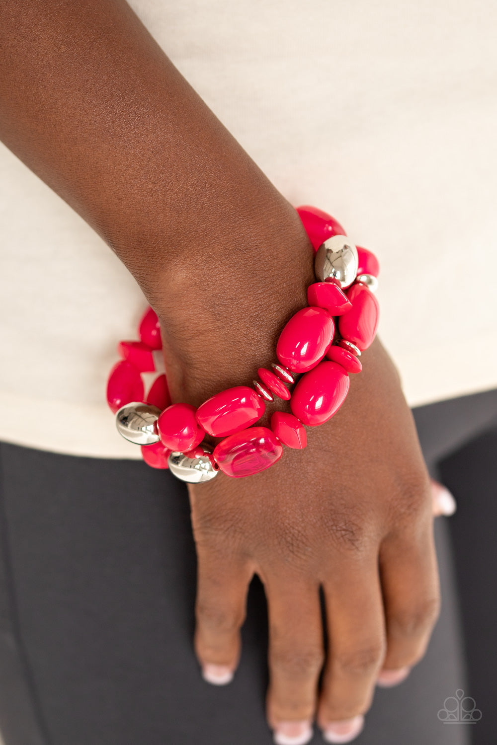 Paparazzi Fruity Flavor - Pink Bracelet