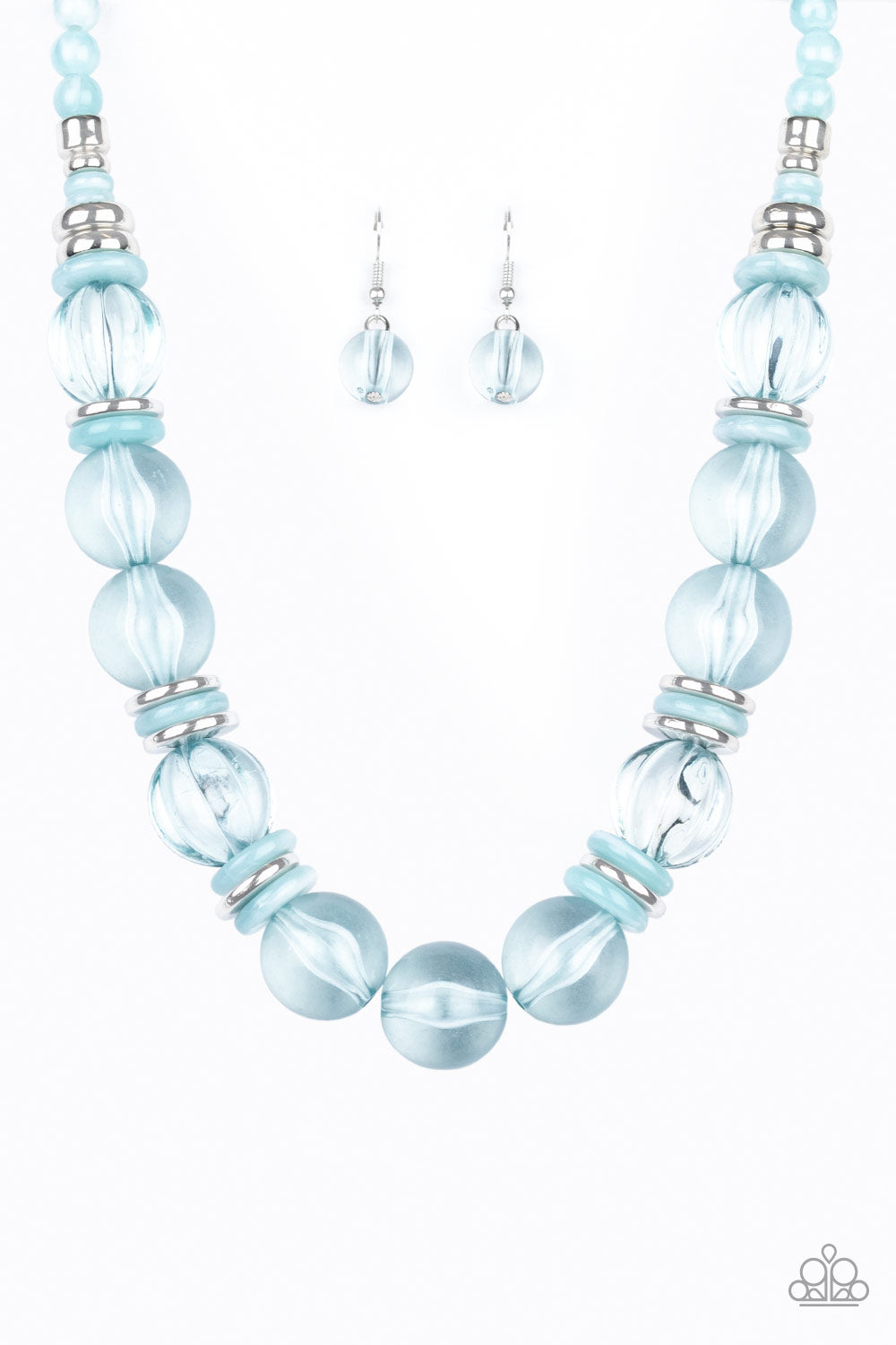 Paparazzi Bubbly Beauty - Blue Necklace