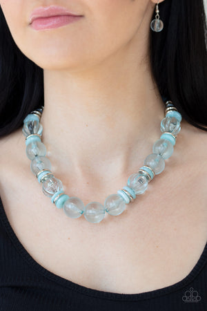 Paparazzi Bubbly Beauty - Blue Necklace