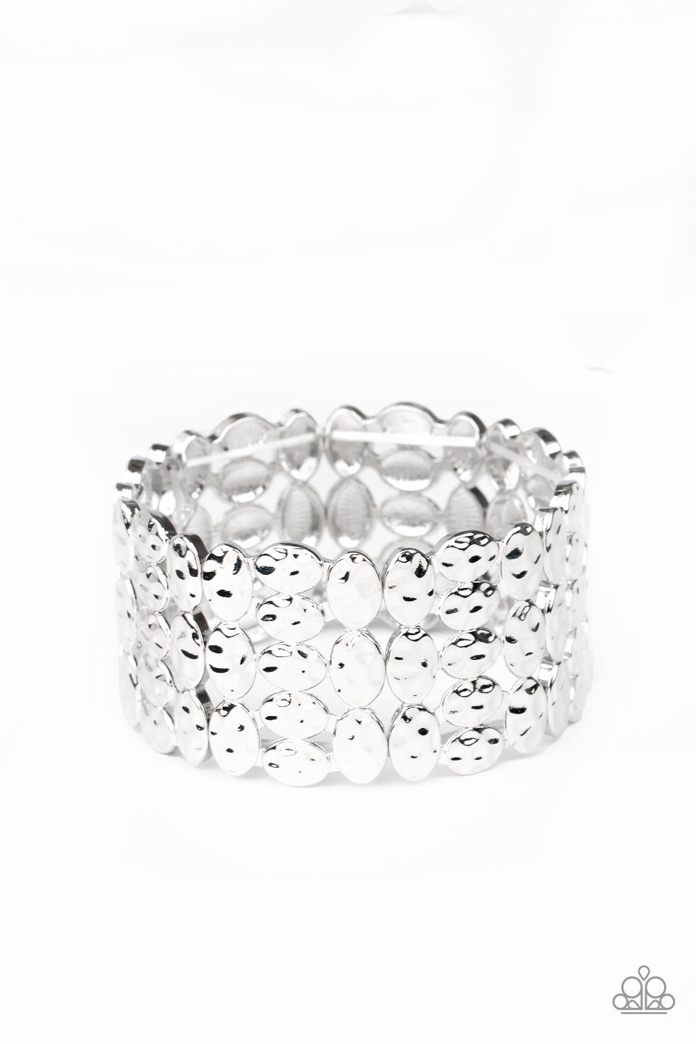 Paparazzi Tectonic Texture - Silver Bracelet