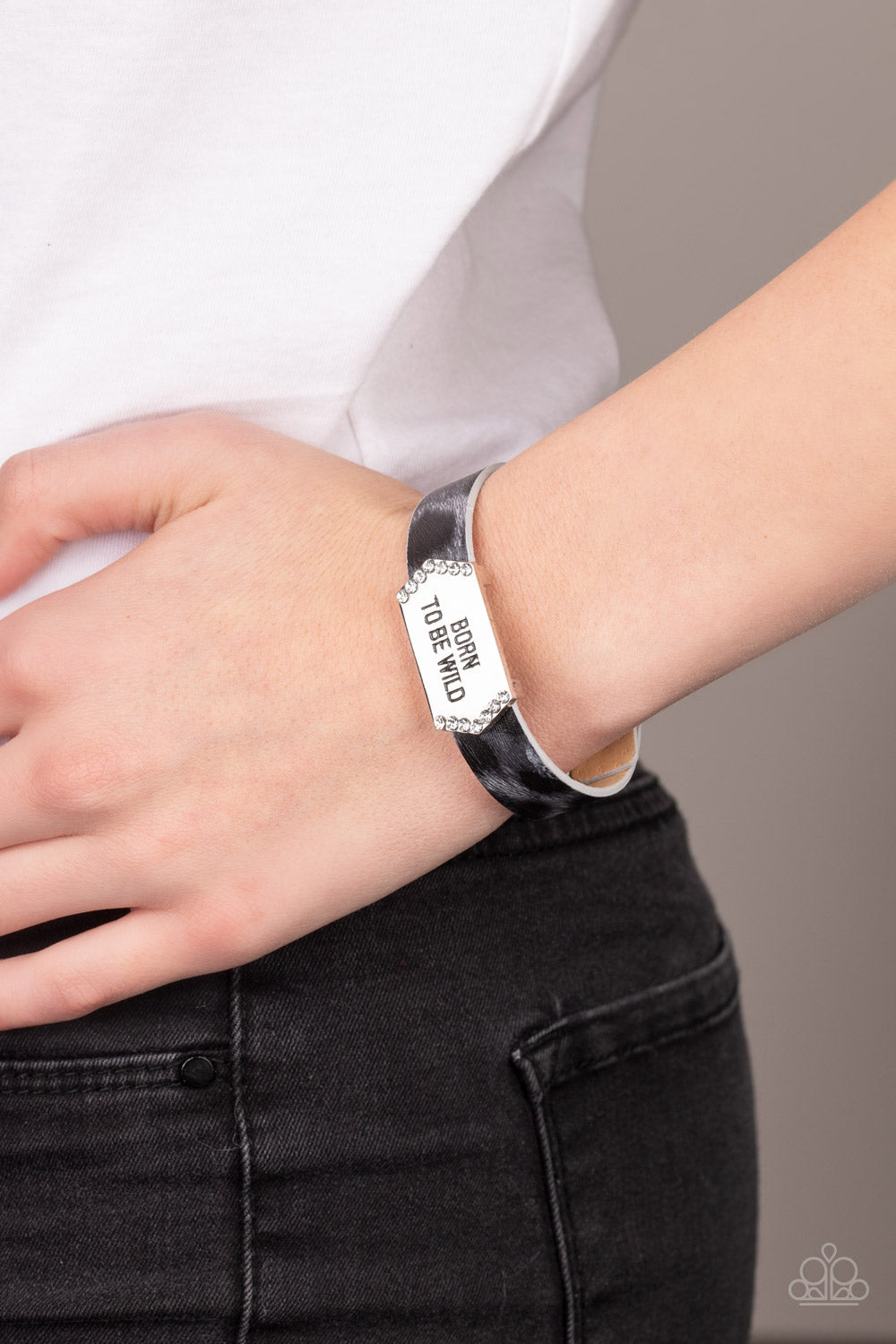 Paparazzi Born To Be Wild - Silver Bracelet