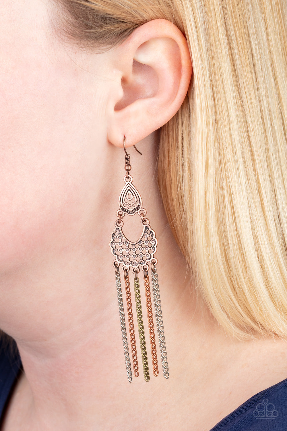 Paparazzi Insane Chain - Multi Earrings