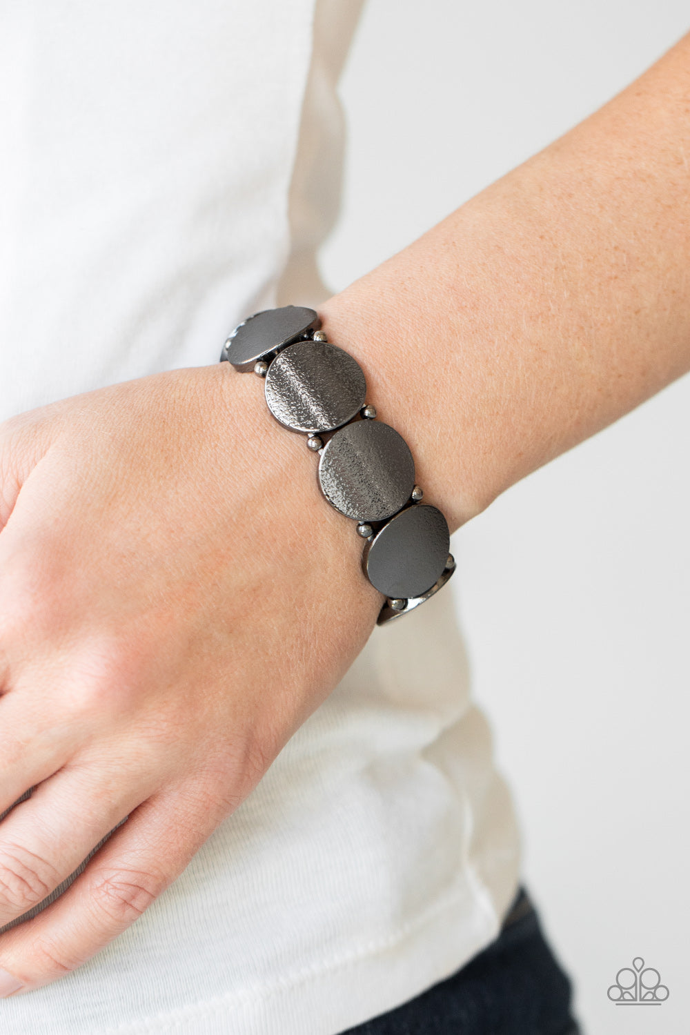 Paparazzi Metallic Spotlight - Black Bracelet