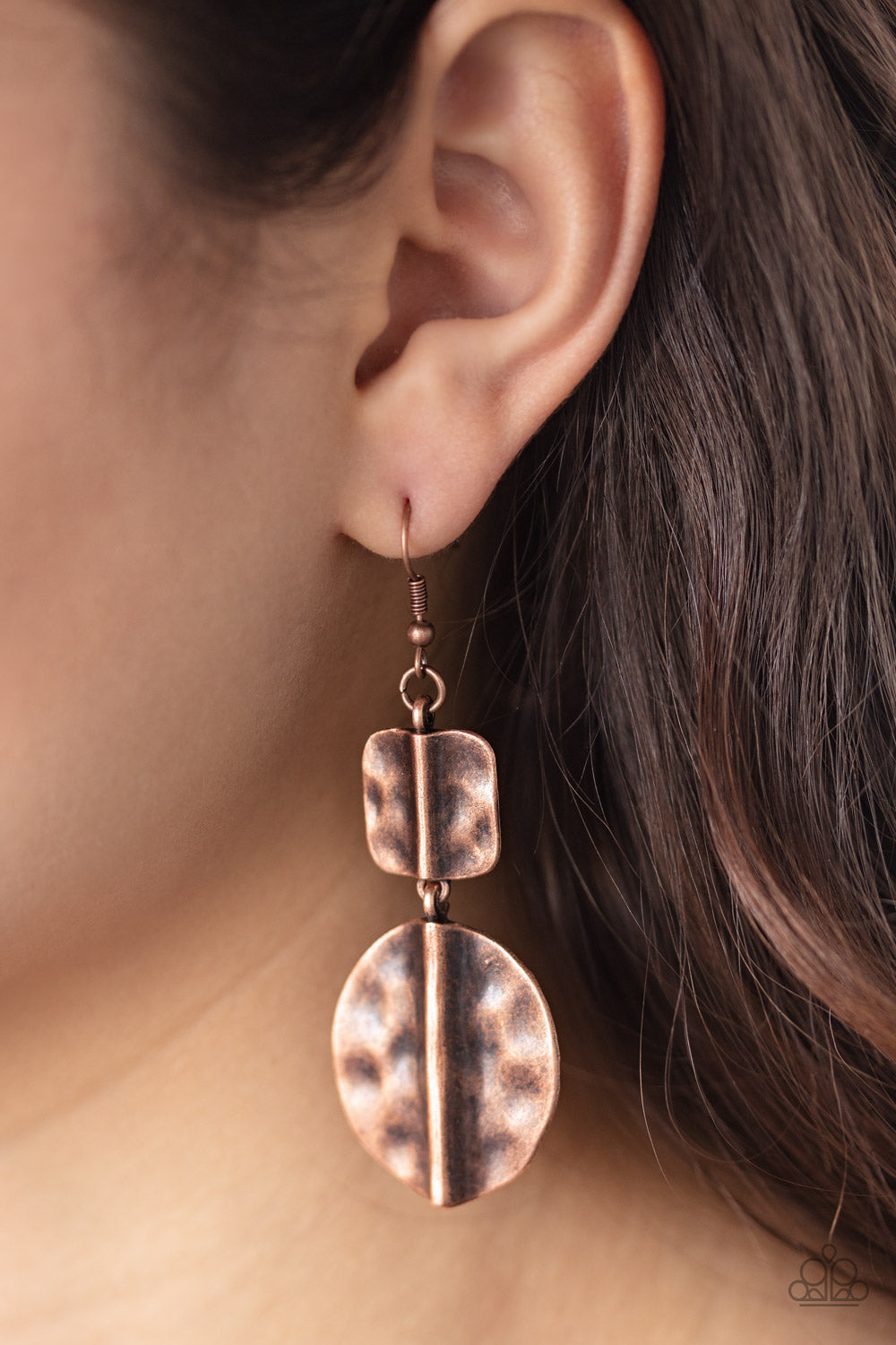 Paparazzi Lure Allure - Copper Earrings