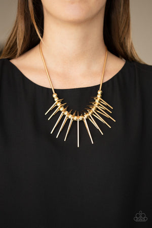 Paparazzi Fully Charged - Gold Necklace