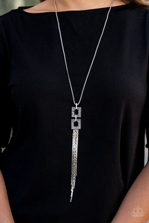 Paparazzi Times Square Stunner - Silver Necklace