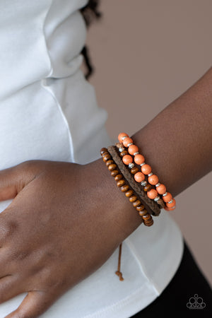 Paparazzi Renewable Energy - Orange Bracelet