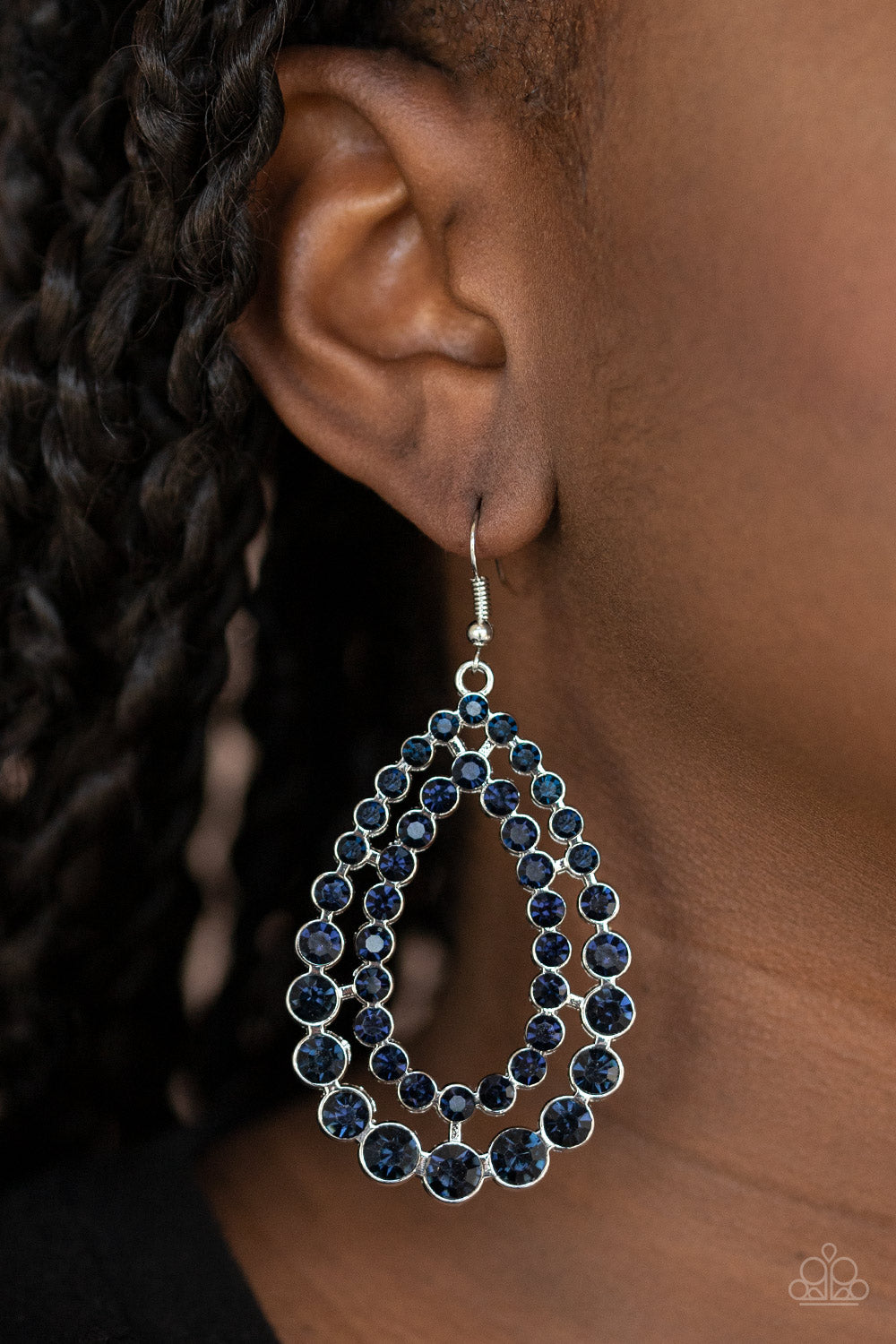 Paparazzi Glacial Glaze - Blue Earrings