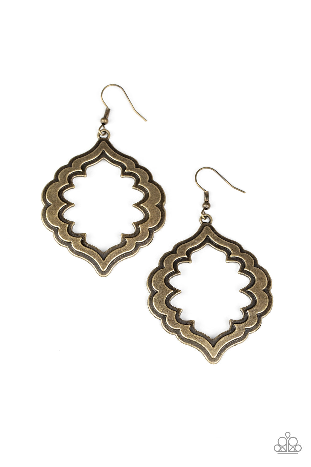 Paparazzi Taj Mahal Majesty - Brass Earrings