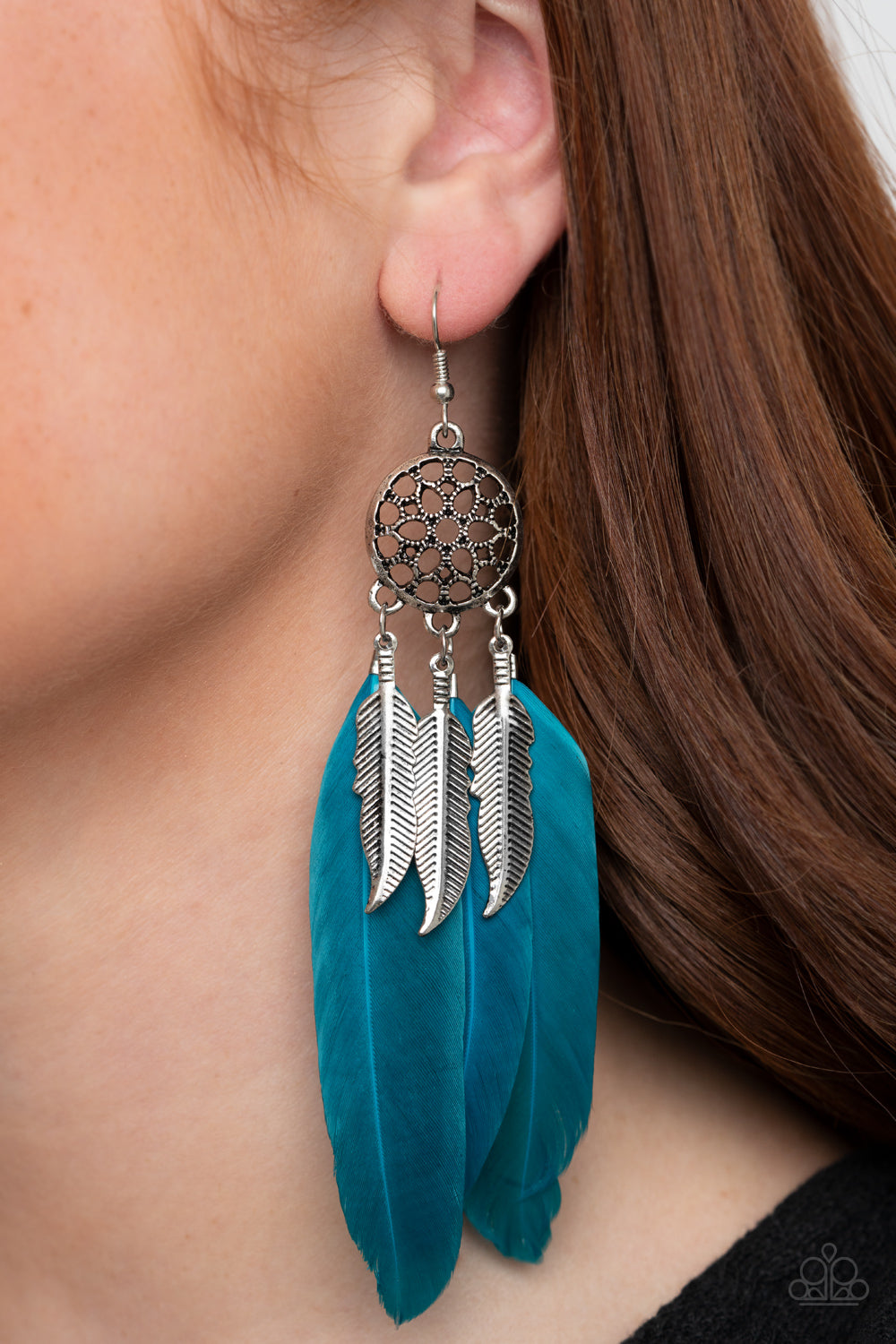 Paparazzi In Your Wildest DREAM-CATCHERS - Blue Earrings