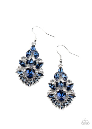 Paparazzi Ice Castle Couture - Blue Earrings