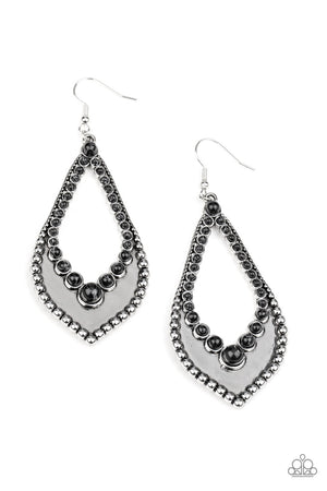 Paparazzi Essential Minerals - Black Earrings