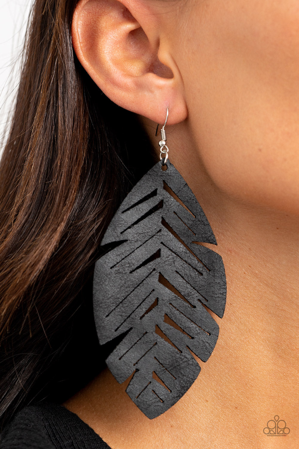 Paparazzi I Want To Fly - Black Earrings